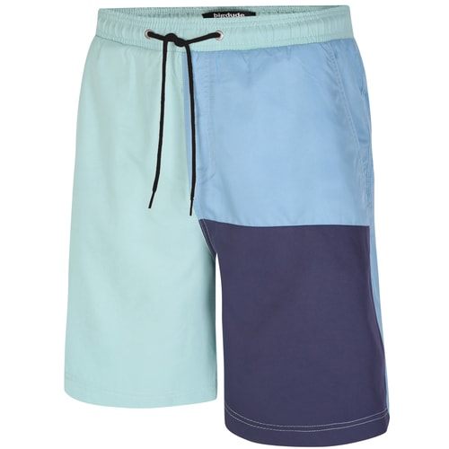 Bigdude Colour Block Swim Shorts Navy/Turquoise/Lightblue